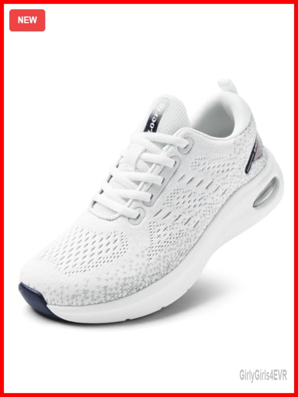 Wide Orthopedic Walking Shoes Cushioned Arch Support Lace-Up Sneakers